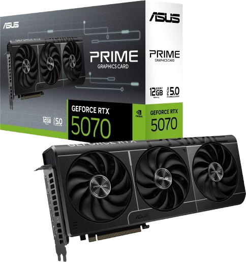 Відеокарта GeForce RTX 5070 12GB Asus Prime (PRIME-RTX5070-12G) - Фото 1 Відеокарта GeForce RTX 5070 12GB Asus Prime (PRIME-RTX5070-12G) - зображення 1