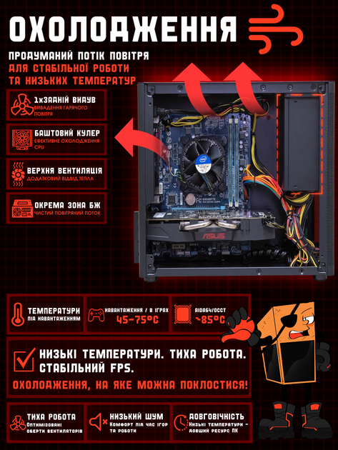 Игровой ПК Tera Pure BL-S (RX 470 DVI/Core i5/RAM 16GB/SSD 256GB) Б/В - Фото 6 Игровой ПК Tera Pure BL-S (RX 470 DVI/Core i5/RAM 16GB/SSD 256GB) Б/В - изображение 6