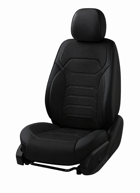 5D Чехлы на передние сиденья для CITROEN C-ELYSSE 2013-2021 Autovalom Flannel 1+1 черные - изображение 3
