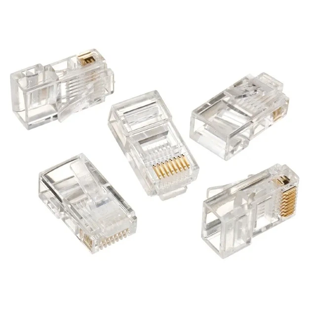 Интернет-коннектор RJ-45 Cablexpert CAT-5e UTP 10 шт - Фото 1 Интернет-коннектор RJ-45 Cablexpert CAT-5e UTP 10 шт - изображение 1
