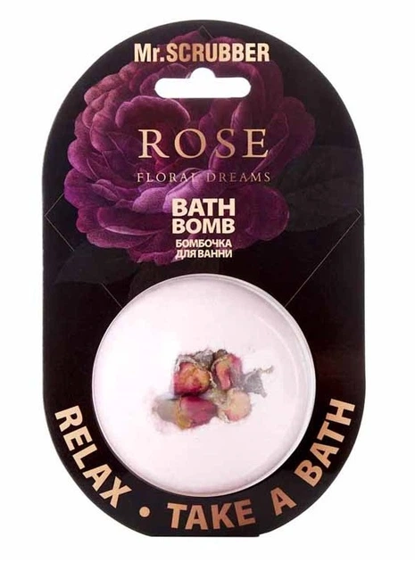 Бомбочка для ванни Mr.SCRUBBER Rose Floral Dreams, 200 g - Фото 1 Бомбочка для ванни Mr.SCRUBBER Rose Floral Dreams, 200 g - зображення 1