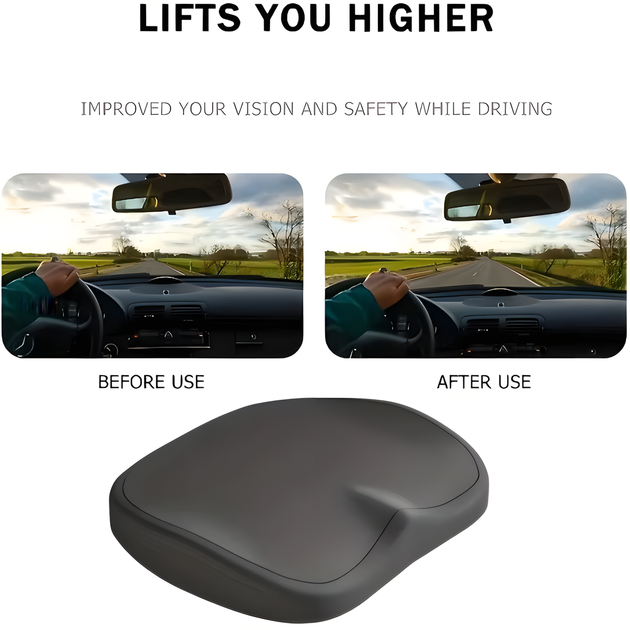 Ортопедична подушка для сидіння Memory Foam з ефектом пам'яті для офісу та авто - Фото 3 Ортопедична подушка для сидіння Memory Foam з ефектом пам'яті для офісу та авто - зображення 3