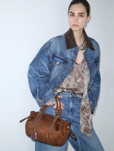 Torebka crossbody damska materiałowa Liu Jo AF6081T711A 09032 Brązowa (800070362902) - obraz 7