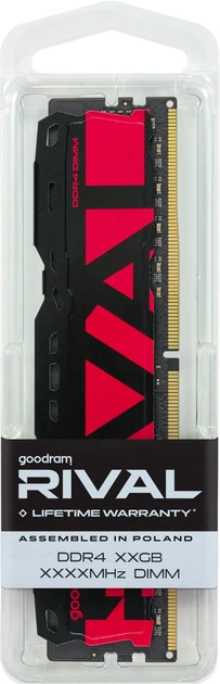 Оперативная память Goodram Rival Radiant DDR4-3200 32768MB PC4-25600 (Kit of 2x16384) Red (GGRRD4-32L16A/32GDC) - изображение 4