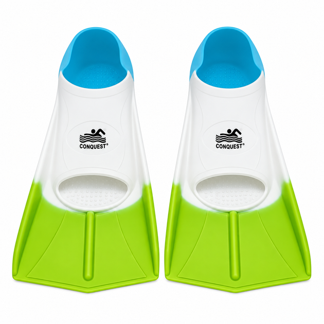 Короткие ласты для бассейна Conquest AquaSprint L (41-43) салатовый BF10/GW - Фото 1 Короткие ласты для бассейна Conquest AquaSprint L (41-43) салатовый BF10/GW - изображение 1