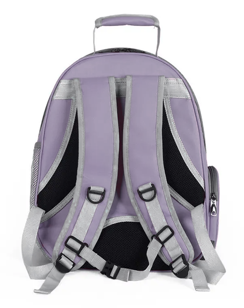 Рюкзак для переноски животных с иллюминатором CosmoPet CP-101 для кошек и собак Clear Purple - изображение 4