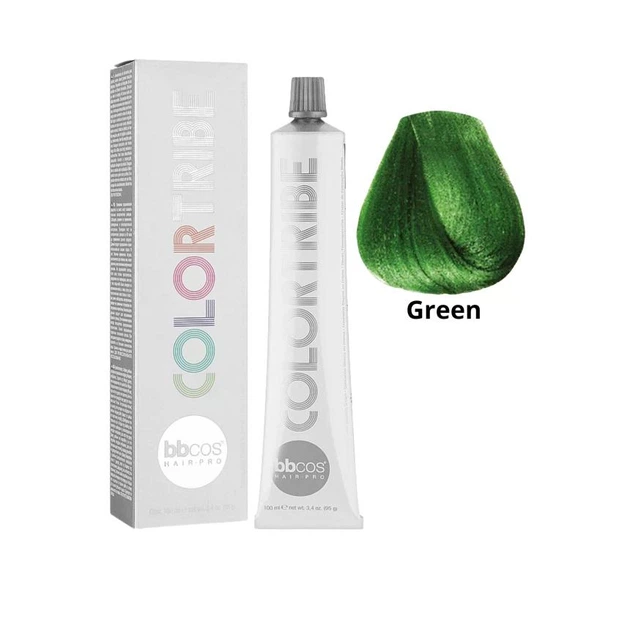 Фарба BBcos для прямого фарбування волосся Color Tribe Green Зелений 100 мл - Фото 1 Фарба BBcos для прямого фарбування волосся Color Tribe Green Зелений 100 мл - зображення 1