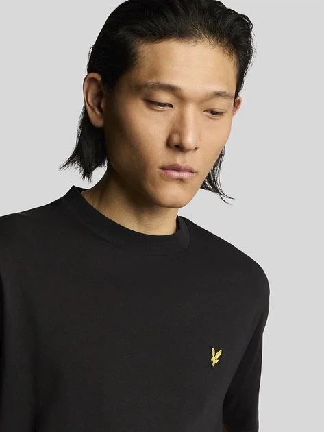 Футболка Lyle & Scott Oversized Crew Neck Black размер M - изображение 3