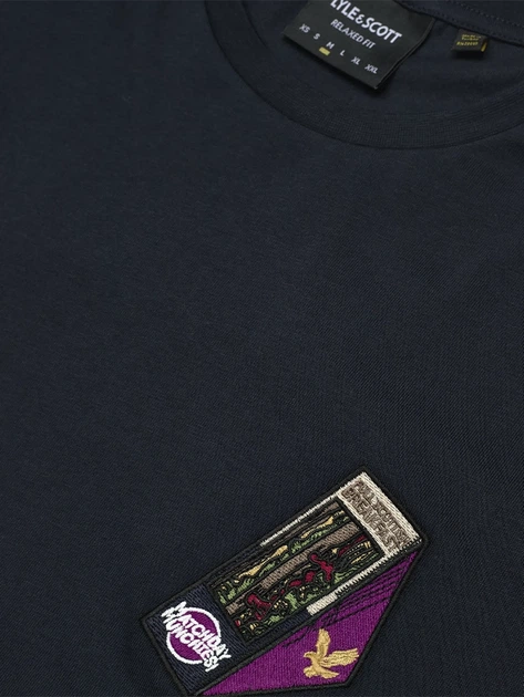 Футболка мужская Lyle & Scott Embroidered Navy размер S - изображение 2