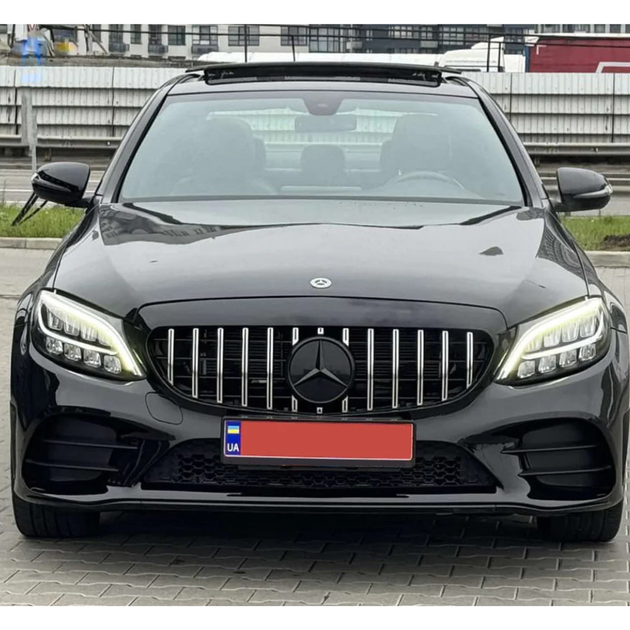 Передние фары оптика (2 шт, рестайлинг, без блоков) для Mercedes C-сlass W205 2014-2021 гг - изображение 2