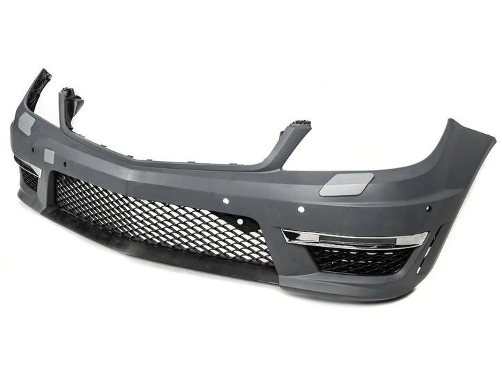 Передній бампер AMG C63 повний комплект для Mercedes C-class W204 2011-2014 рр. - Фото 2 Передній бампер AMG C63 повний комплект для Mercedes C-class W204 2011-2014 рр. - зображення 2