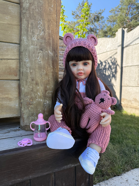 Реалістична Кукла Реборн 55 см повністю вінілова Doll Reborn Baby К0100202 - Фото 2 Реалістична Кукла Реборн 55 см повністю вінілова Doll Reborn Baby К0100202 - зображення 2