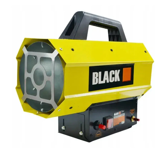 Газовая тепловая пушка BLACK 30 кВт газовый обогреватель прямого нагрева пропан бутан 650 м³/ч тепловая пушка 2,18 кг/ч с вентилятором 80 Вт обогреватель для склада мастерской цеха теплицы с редуктором и шлангом - изображение 6