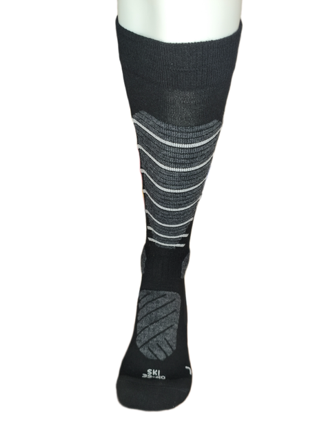 Чоловічі зимові лижні термошкарпетки Men`s Winter Sports Socks Crivit Premium чорно-сіро-білі 41-42р 1 пара - Фото 4 Чоловічі зимові лижні термошкарпетки Men`s Winter Sports Socks Crivit Premium чорно-сіро-білі 41-42р 1 пара - зображення 4
