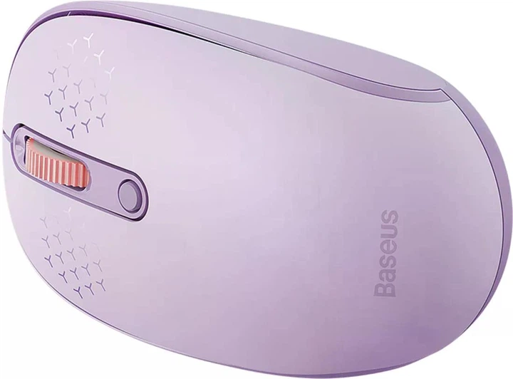 Беспроводная (Bluetooth+2.4 GHz) компьютерная мышь Baseus F01B Tri-Mode Purple (B01055503513-00) - Фото 3 Беспроводная (Bluetooth+2.4 GHz) компьютерная мышь Baseus F01B Tri-Mode Purple (B01055503513-00) - изображение 3