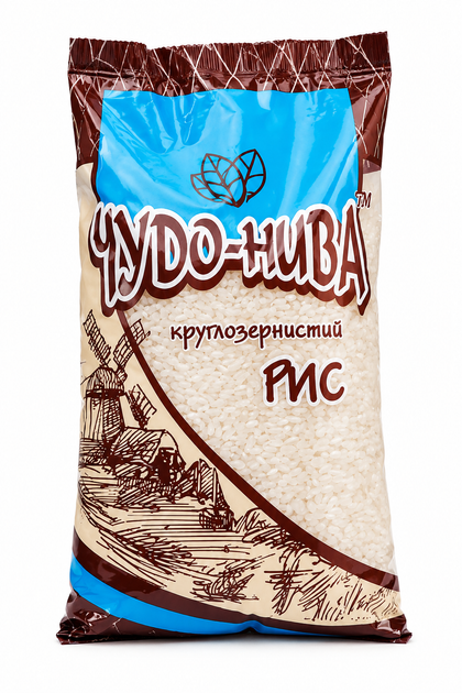 Рис круглозернистий "Чудо-Нива", 900 г - Фото 1 Рис круглозернистий "Чудо-Нива", 900 г - зображення 1
