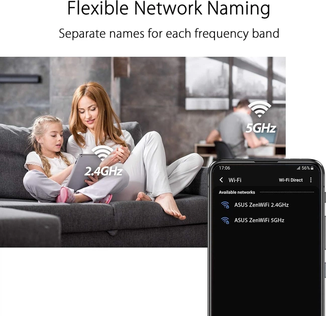Wi-Fi Mesh система ASUS ZenWiFi XD4 Plus 1-pack Black (90IG07M0-MO3C10) - Фото 5 Wi-Fi Mesh система ASUS ZenWiFi XD4 Plus 1-pack Black (90IG07M0-MO3C10) - изображение 5