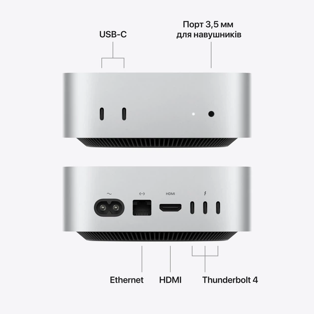 Комп'ютер Apple Mac Mini M6 16/512GB (MHQL4UA/A) - Фото 4 Комп'ютер Apple Mac Mini M6 16/512GB (MHQL4UA/A) - зображення 4