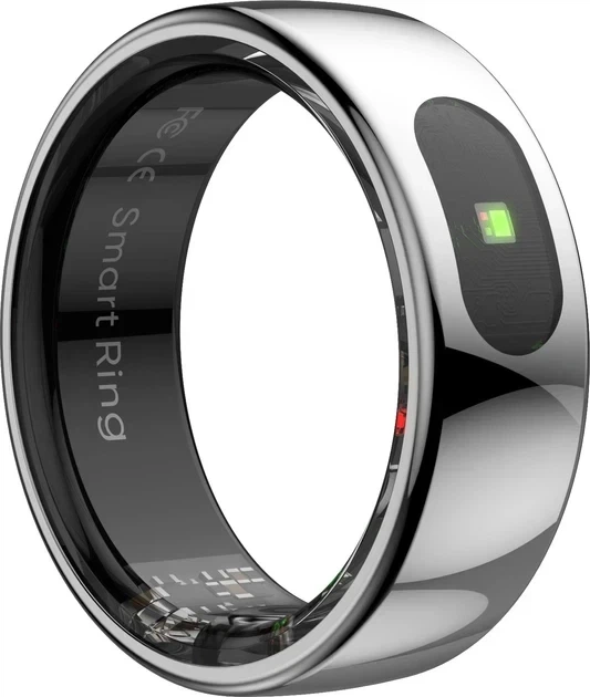 Смарт-кільце Smart Ring 7 R08+ 17,3-17,5 мм із кейсом для заряджання, сріблясте - зображення 4