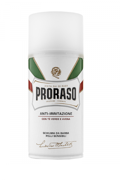 Пена для бритья с экстрактом зеленого чая для чувствительной кожи Proraso Shaving Foam 300ml - Фото 1 Пена для бритья с экстрактом зеленого чая для чувствительной кожи Proraso Shaving Foam 300ml - изображение 1