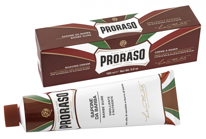 Питательный крем для бритья с экстрактом сандалового дерева Proraso Shaving soap in a tube Coarse Beards 150ml - Фото 1 Питательный крем для бритья с экстрактом сандалового дерева Proraso Shaving soap in a tube Coarse Beards 150ml - изображение 1