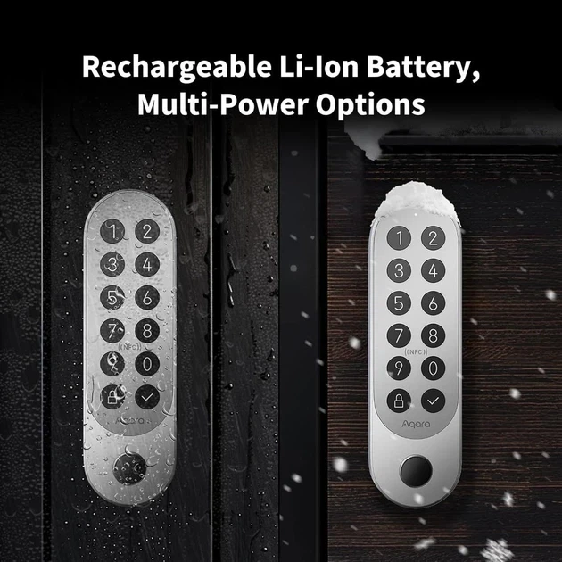 Умный замок Aqara Smart Lock U200 Kit с беспроводной клавиатурой, сканером отпечатков пальцев - изображение 8