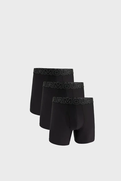 Чоловічі чорні боксери (3 шт) UA PERFORMANCE TECH MESH 6 IN Under Armour S 1383884-001 - Фото 1 Чоловічі чорні боксери (3 шт) UA PERFORMANCE TECH MESH 6 IN Under Armour S 1383884-001 - зображення 1