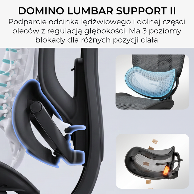 Fotel biurowy ergonomiczny Sihoo DORO C300 PRO V2 Czarny (4820216980141) - Zdjęcie 6 Fotel biurowy ergonomiczny Sihoo DORO C300 PRO V2 Czarny (4820216980141) - obraz 6