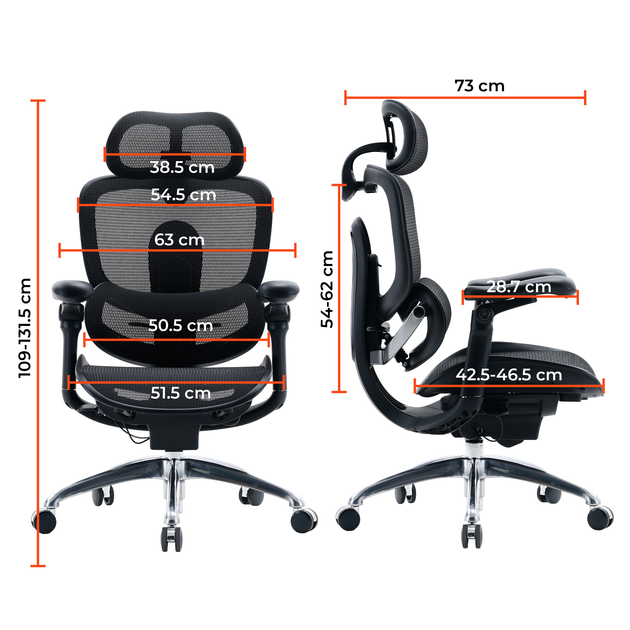 Fotel biurowy ergonomiczny Sihoo DORO C300 PRO V2 Czarny (4820216980141) - Zdjęcie 15 Fotel biurowy ergonomiczny Sihoo DORO C300 PRO V2 Czarny (4820216980141) - obraz 15