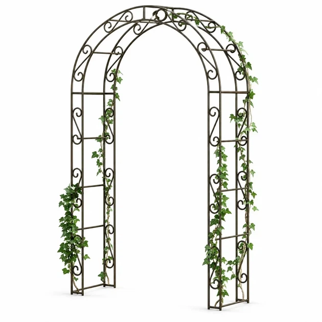 Металлическая полукруглая садовая арка размером 210×120×30 см для вьющихся растений и фотозоны Гранд Презент 10562703 - Фото 3 Металлическая полукруглая садовая арка размером 210×120×30 см для вьющихся растений и фотозоны Гранд Презент 10562703 - изображение 3