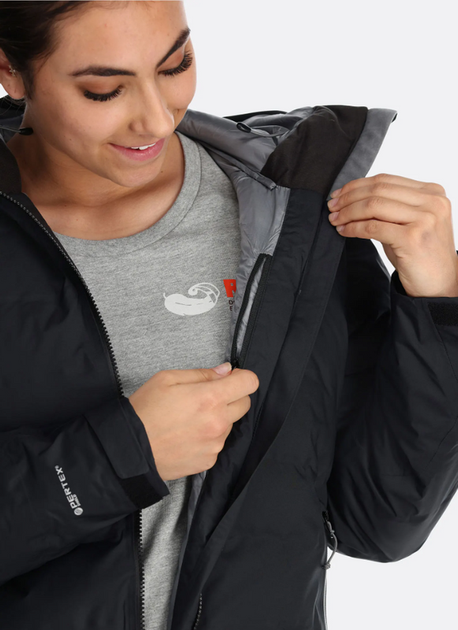 Куртка Rab Valiance Parka W жіноча Black M чорна - Фото 2 Куртка Rab Valiance Parka W жіноча Black M чорна - изображение 2