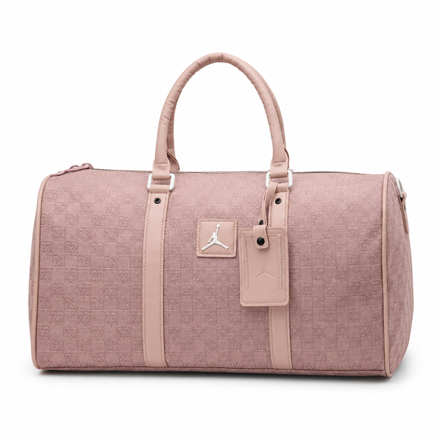 Спортивна сумка рожева Jordan Monogram 47 × 29 × 21 см з бавовни та поліестеру з двосторонньою блискавкою - зображення 6