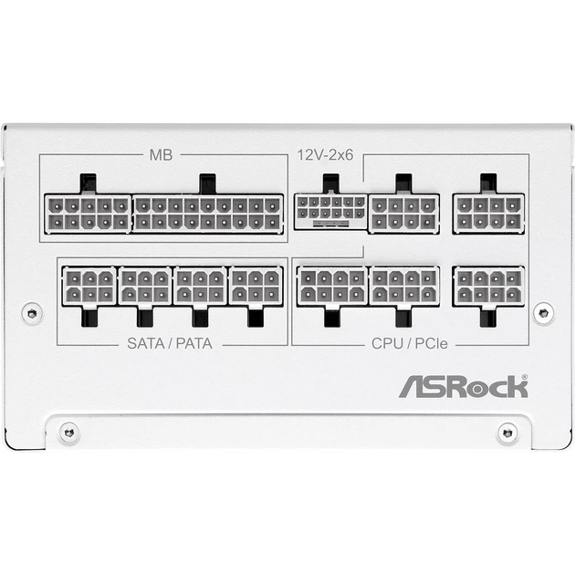 Блок питания ASRock Steel Legend SL-1000GW 1000W PCIE 5.1 White [176392] - изображение 3