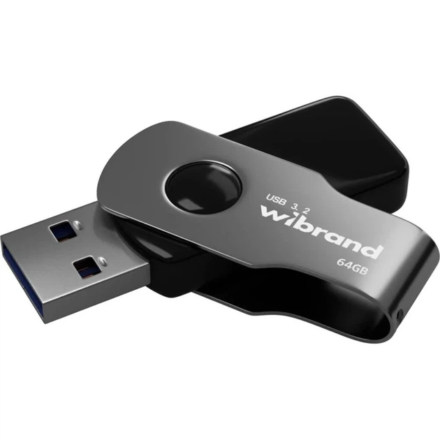 USB флеш-накопитель Wibrand Lizard 64GB USB-А 3.2 Gen1 Black (WI3.2/LI64P9B) [173094] - изображение 2