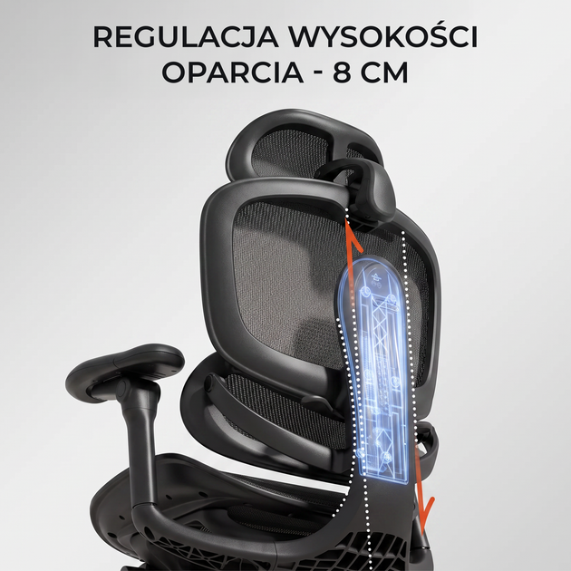 Fotel biurowy ergonomiczny Sihoo DORO C300 LITE V2 Czarny (4820216980103) - Zdjęcie 11 Fotel biurowy ergonomiczny Sihoo DORO C300 LITE V2 Czarny (4820216980103) - obraz 11