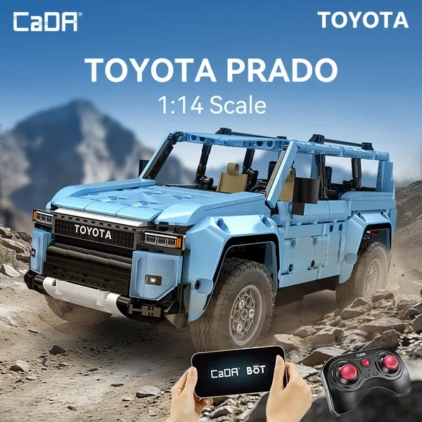 Конструктор CaDA Toyota Prado (C52109W) на радиоуправлении, 1:14 (586 деталей) - изображение 2