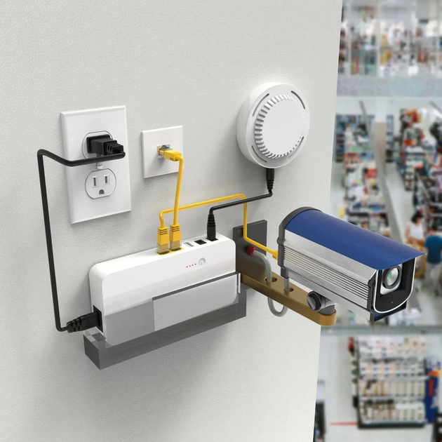 Безперебійник для WI-Fi роутера камери модему POE04 9V 12V USB 18W з вбудованим аккумулятором - зображення 5