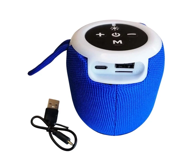 Портативна Bluetooth-колонка SH 309 з RGB-підсвіткою Синій - Фото 4 Портативна Bluetooth-колонка SH 309 з RGB-підсвіткою Синій - зображення 4
