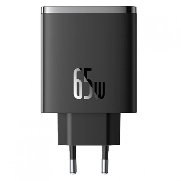 Зарядное Устройство Baseus Cube Pro Fast Charger 65W (2 ype-C + USB) black (P10152301113-00) - Фото 4 Зарядное Устройство Baseus Cube Pro Fast Charger 65W (2 ype-C + USB) black (P10152301113-00) - изображение 4