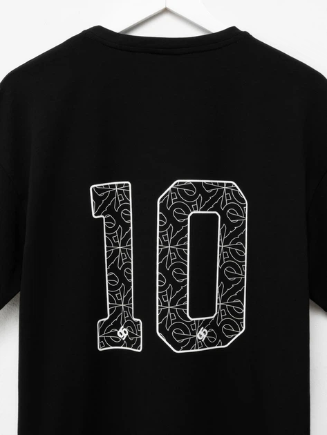 Футболка oversize gard team No.10 [gb] 2/25 M чорний 11664 - изображение 4