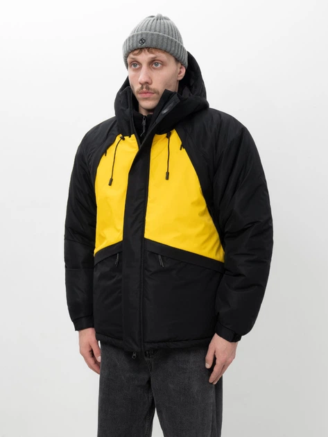 Зимова куртка gard LUNGS з жовтими вставками 4/25 XL чорний 12231 - Фото 2 Зимова куртка gard LUNGS з жовтими вставками 4/25 XL чорний 12231 - изображение 2