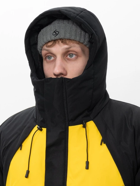 Зимова куртка gard LUNGS з жовтими вставками 4/25 XL чорний 12231 - Фото 3 Зимова куртка gard LUNGS з жовтими вставками 4/25 XL чорний 12231 - изображение 3