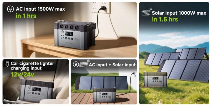 Зарядна станція Allpowers S2000 Pro 1451Wh | 2400W EU - Фото 7 Зарядна станція Allpowers S2000 Pro 1451Wh | 2400W EU - зображення 7