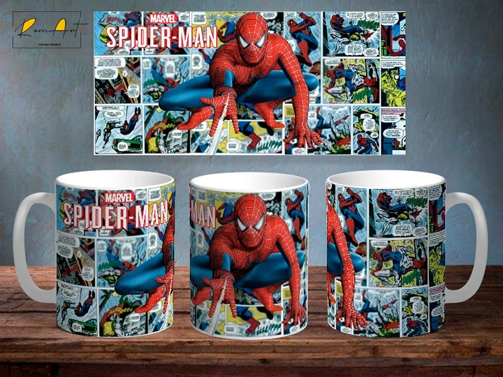Чашка с принтом «Spiderman 13» Біла 330 мл - Фото 1 Чашка с принтом «Spiderman 13» Біла 330 мл - зображення 1