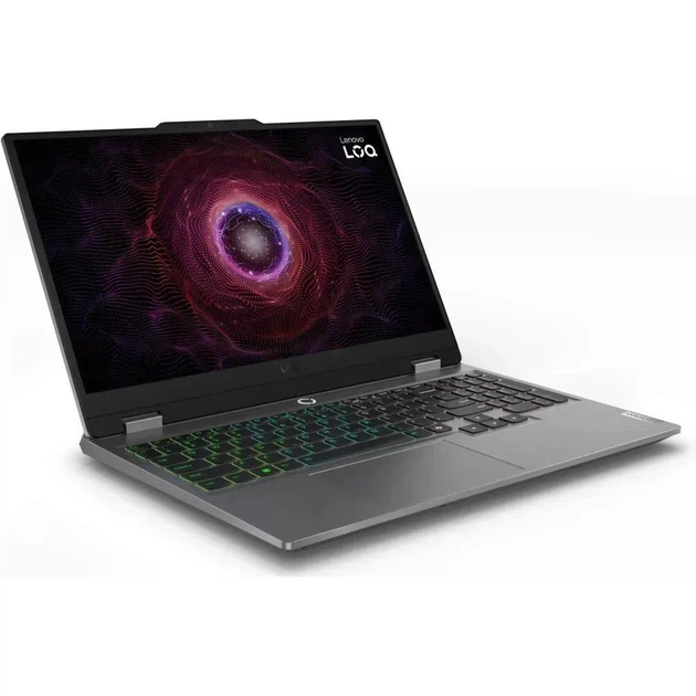 Ноутбук Lenovo LOQ 15 (83DXUPV24PB), AMD Ryzen 7 7445HS / 15.6" / 144 Гц / RAM 32 ГБ DDR5 / SSD 512 ГБ / AMD Radeon 740M + RTX 3050 / Windows 11 Home / Сірий - Фото 2 Ноутбук Lenovo LOQ 15 (83DXUPV24PB), AMD Ryzen 7 7445HS / 15.6" / 144 Гц / RAM 32 ГБ DDR5 / SSD 512 ГБ / AMD Radeon 740M + RTX 3050 / Windows 11 Home / Сірий - изображение 2