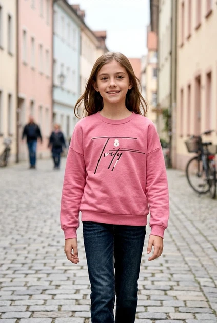 Кофта оверсайз "Pink Glow" для девочек Kiddo темно-розовый с черным 152 см - Фото 1 Кофта оверсайз "Pink Glow" для девочек Kiddo темно-розовый с черным 152 см - изображение 1