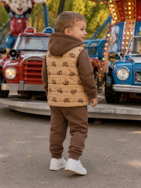 Жилетка утепленная Cars Kiddo бежевый 92 см - Фото 2 Жилетка утепленная Cars Kiddo бежевый 92 см - изображение 2