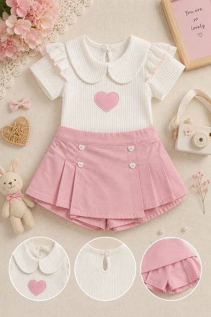 Комплект Sweet Heart Kiddo розовый 104 см - изображение 3