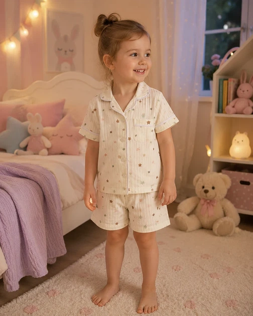 Пижама Star Dreams Kiddo молочный 116 см - Фото 1 Пижама Star Dreams Kiddo молочный 116 см - изображение 1
