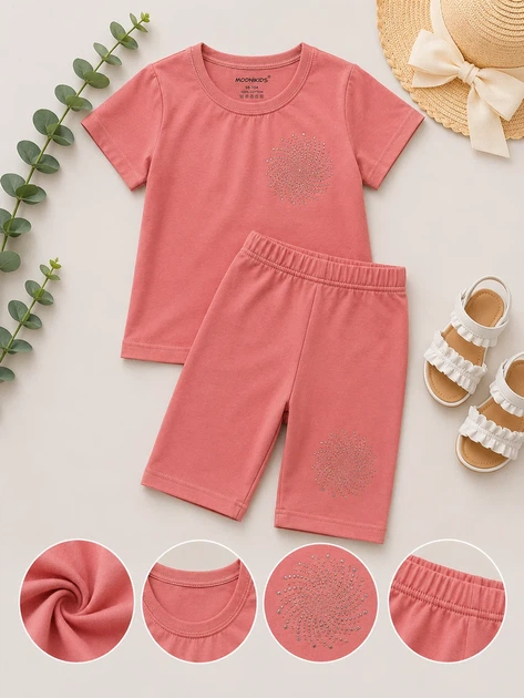 Костюм Lumi Kiddo персиковый 110 см - изображение 3